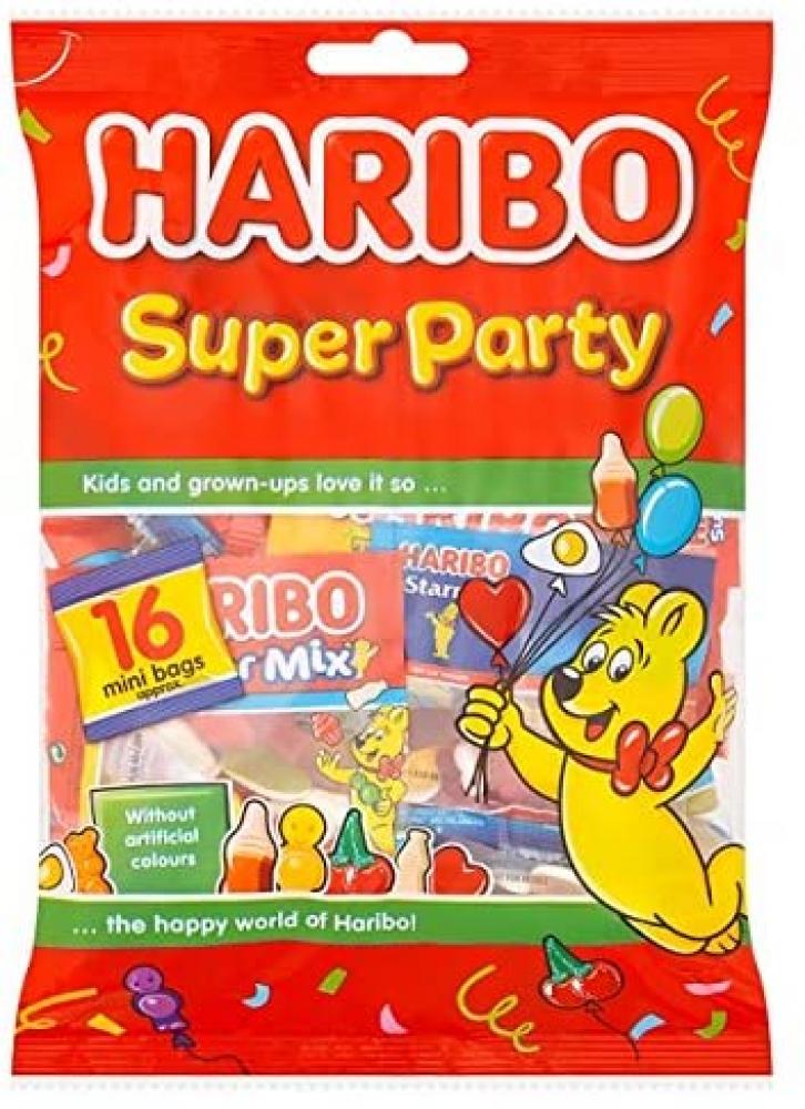 Haribo Super Party 16 Mini Bags 256g RRP £2 CLEARANCE XL £1.50